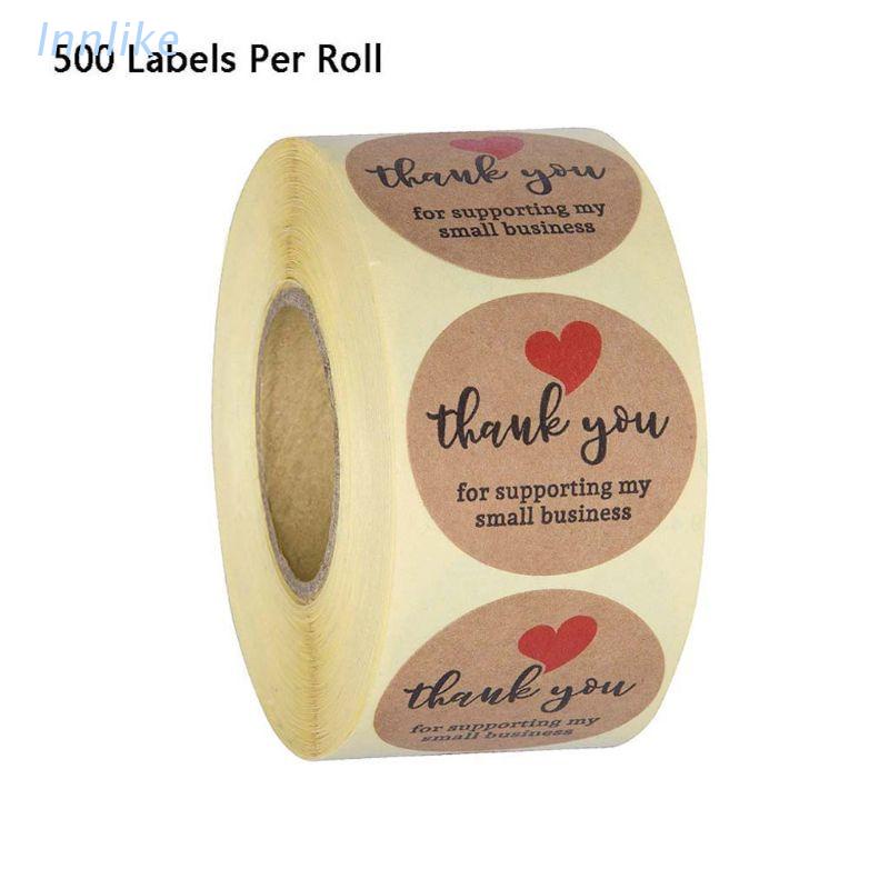 Bộ 500 Miếng Dán Chữ Thank You For Supporting My Small