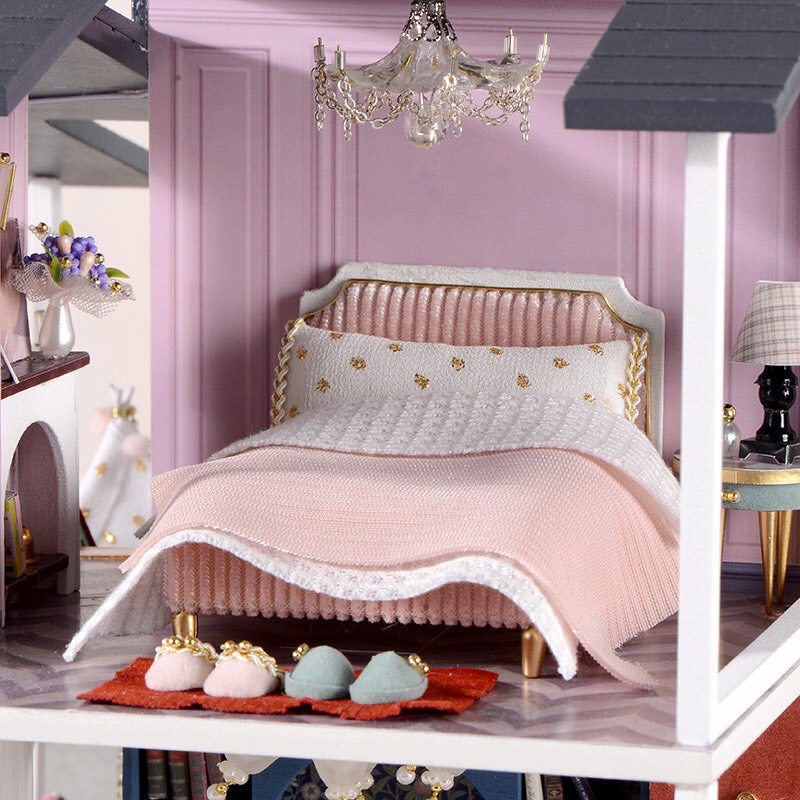 Mô hình nhà búp bê DIY DOLL HOUSE - BIỆT THỰ KIỂU PHÁP -A081B