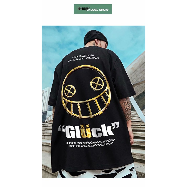 Áo Thun Nam Tay Ngắn Phong Cách Hip Hop Size M-8Xl