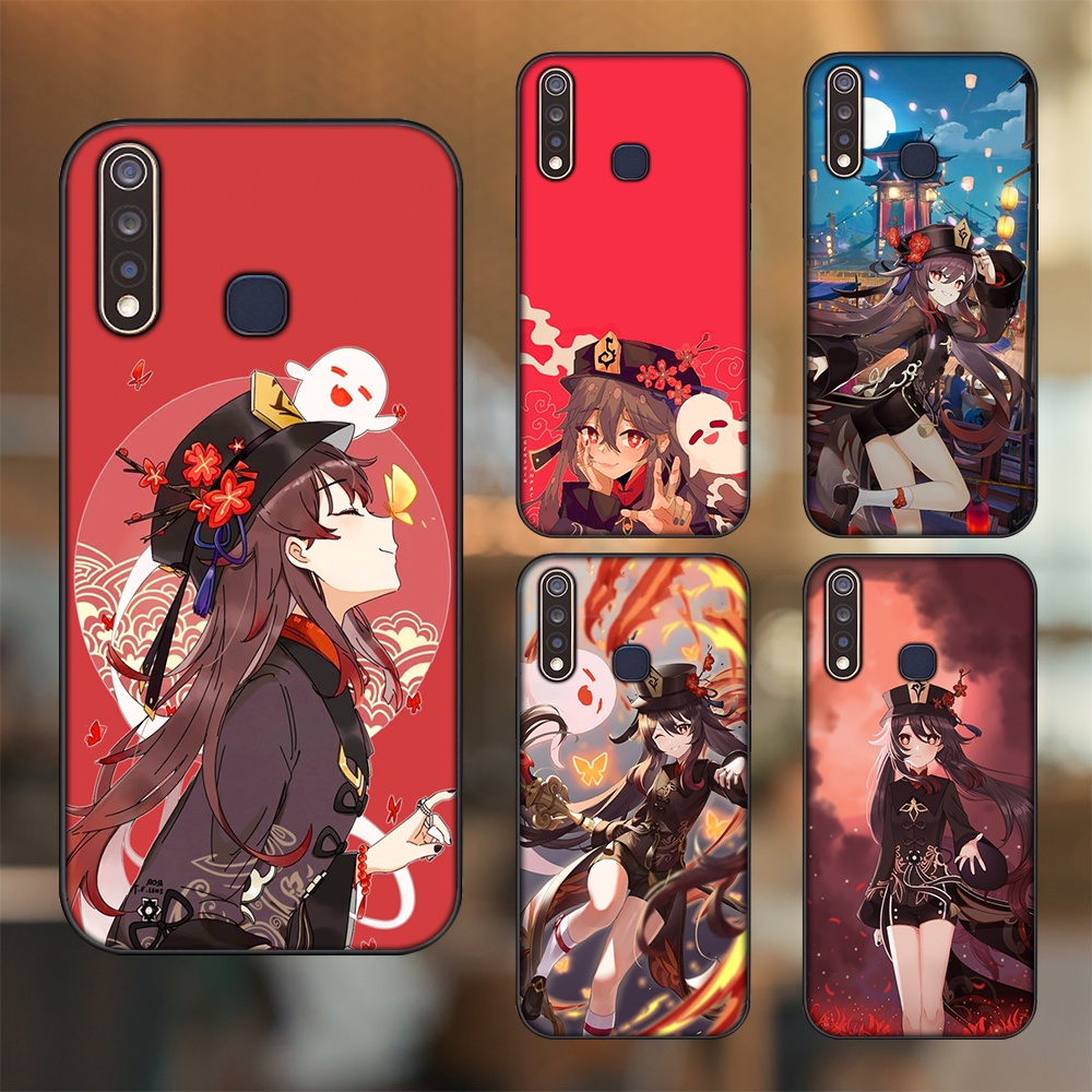 Ốp lưng Vivo Y19 viền đen in hình Hutao Genshin Impact