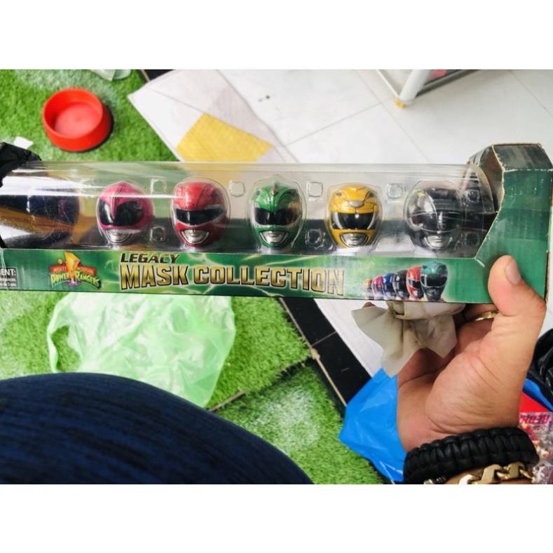 Đồ chơi mô hình cao cấp POWER RANGERS LEGACY MASK COLLECTION MIGHTY MORPHIN MMPR 20TH ANNIVERSARY SET