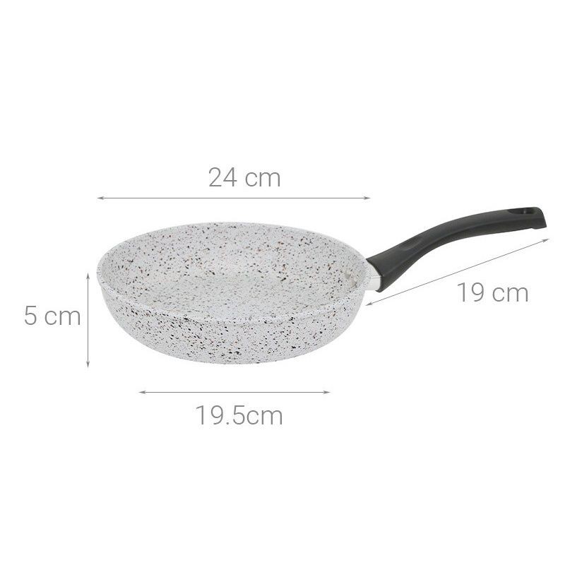 Chảo chiên vân đá đáy từ 24cm/ 26cm Supor Rock Marble