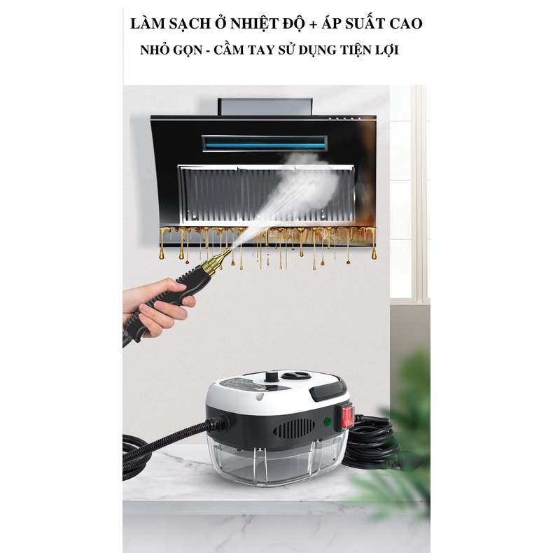 Máy xịt rửa hơi nước áp lực cao, nhiệt độ cao, công suất 2500W vệ sinh điều hòa, tủ bếp, máy hút mùi, lò vi sóng TR536