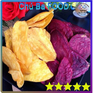 210G 🍠Khoai Lát Sấy Mật🍠 Chú Ba FOOD - Giòn, Ngon, Hương vị tự nhiên Vàng + Tím