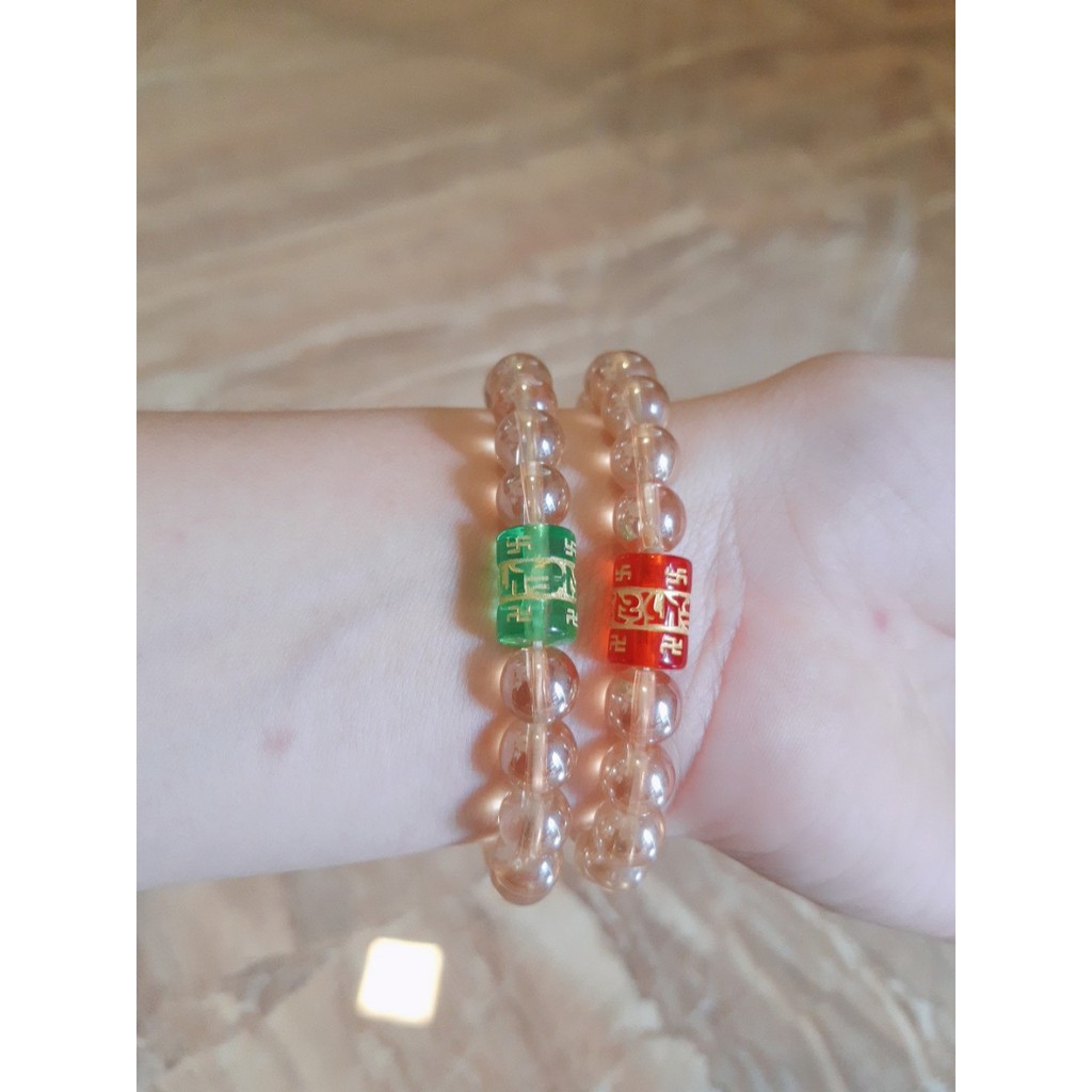 Vòng tay nữ mix hạt Om Mani Padme Hum