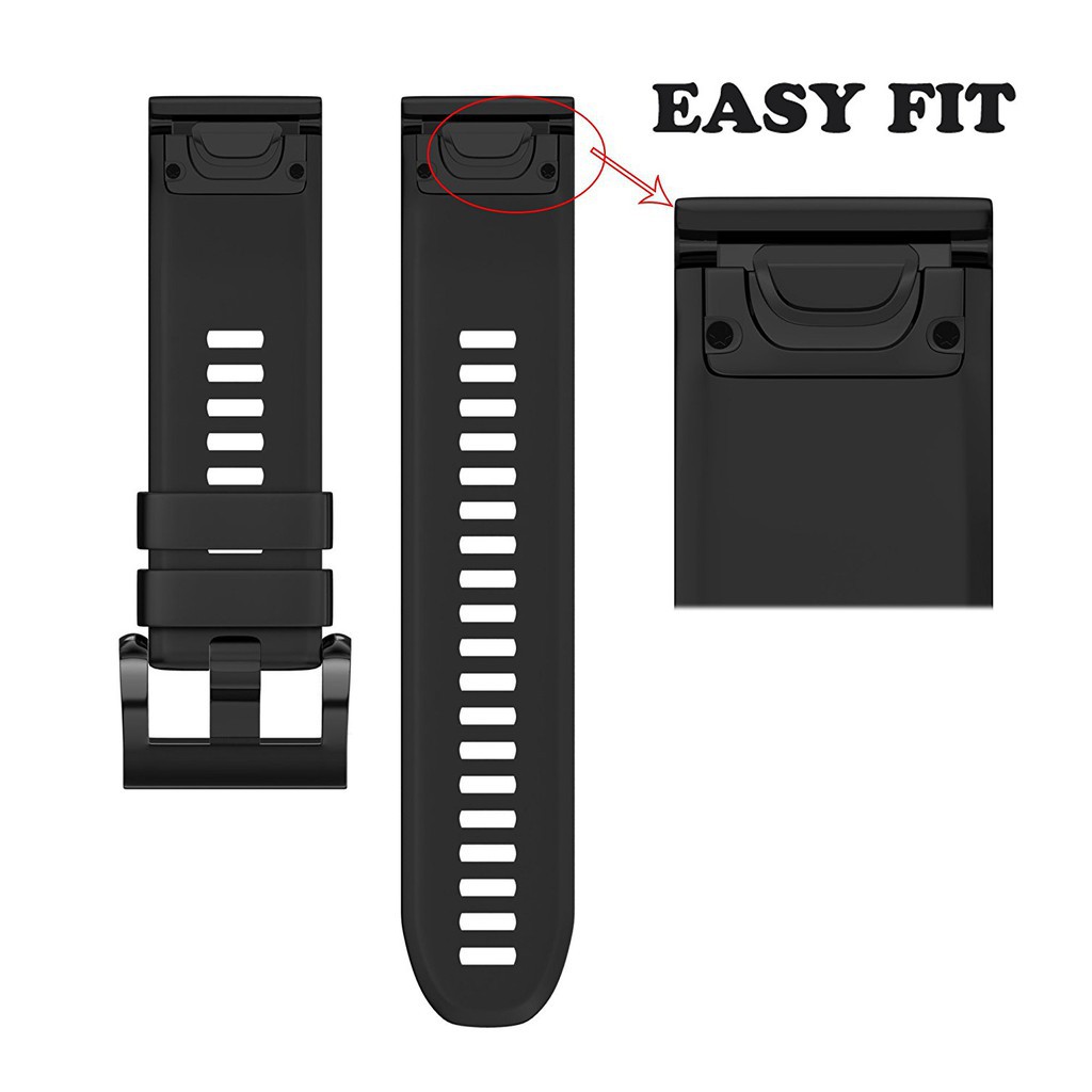 Dây đeo thay thế bằng silicone cho đồng hồ Garmin Fenix 5X Plus 6X pro 3 (26mm)