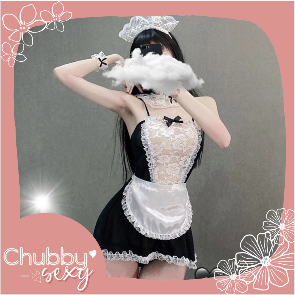 Cosplay Hầu Gái Ren Xuyên Thấu - Đồ Lót Nữ Hóa Trang Cô Giúp Việc  - CPL001 - Chubby.Sexy | BigBuy360 - bigbuy360.vn