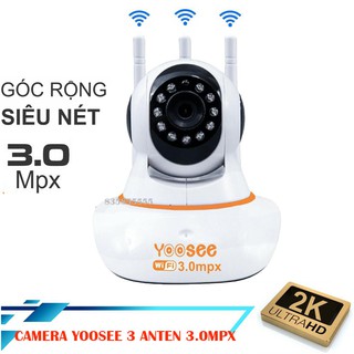 Camera IP WIFI YOOSEE 3 Râu 3.0Mpx - GÓC SIÊU RỘNG ĐỘ PHÂN GIẢI HD