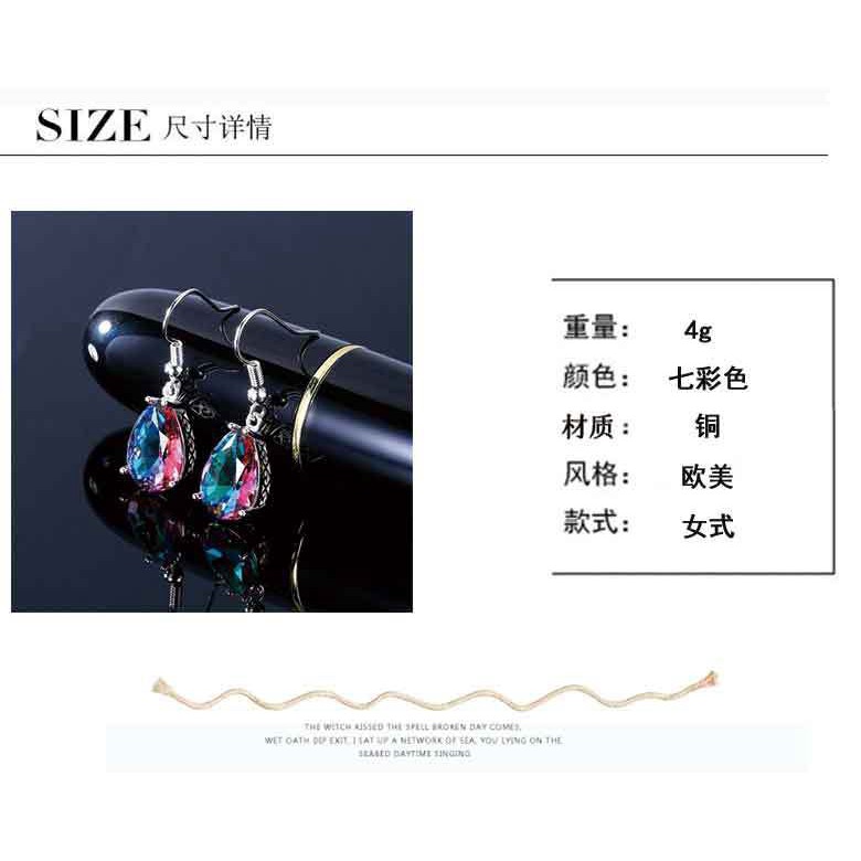 Khuyên tai hình giọt nước phong cách sang trọng cho nữ