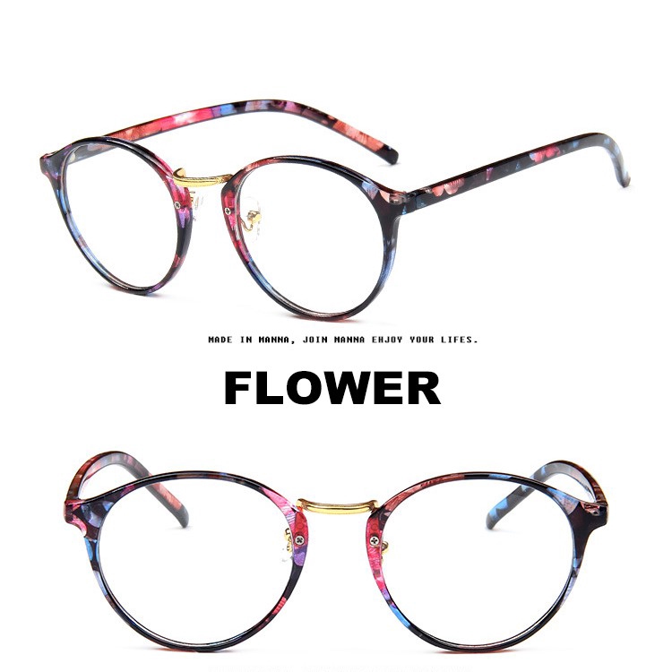 Mắt kính gọng tròn phong cách Hàn Quốc cổ điển cho nam nữ