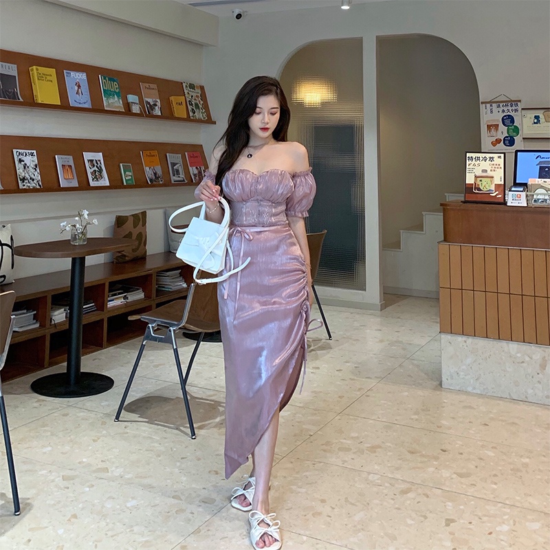 Jane Váy đi biển trễ vai vạt chéo tôn dáng ẢNH THẬT CUỐI