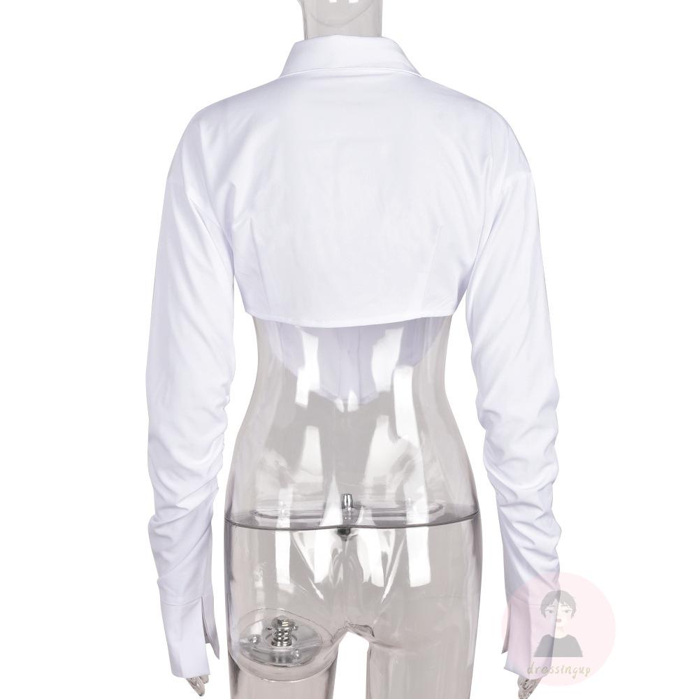 Áo Sơ Mi Tay Dài Cài Nút Thiết Kế Độc Đáo Thời Trang Cho Nữ