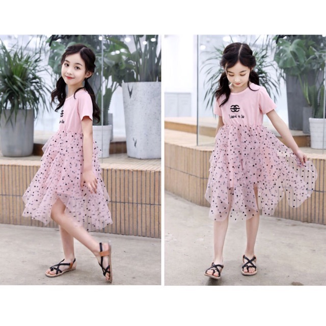 Combo váy chấm bi