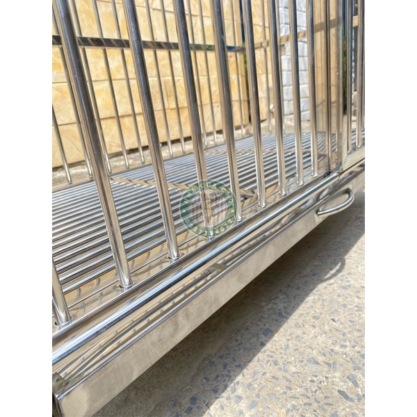 Chuồng Chó Inox Cao Cấp Siêu Bền Đẹp cho Chó 5kg -10kg