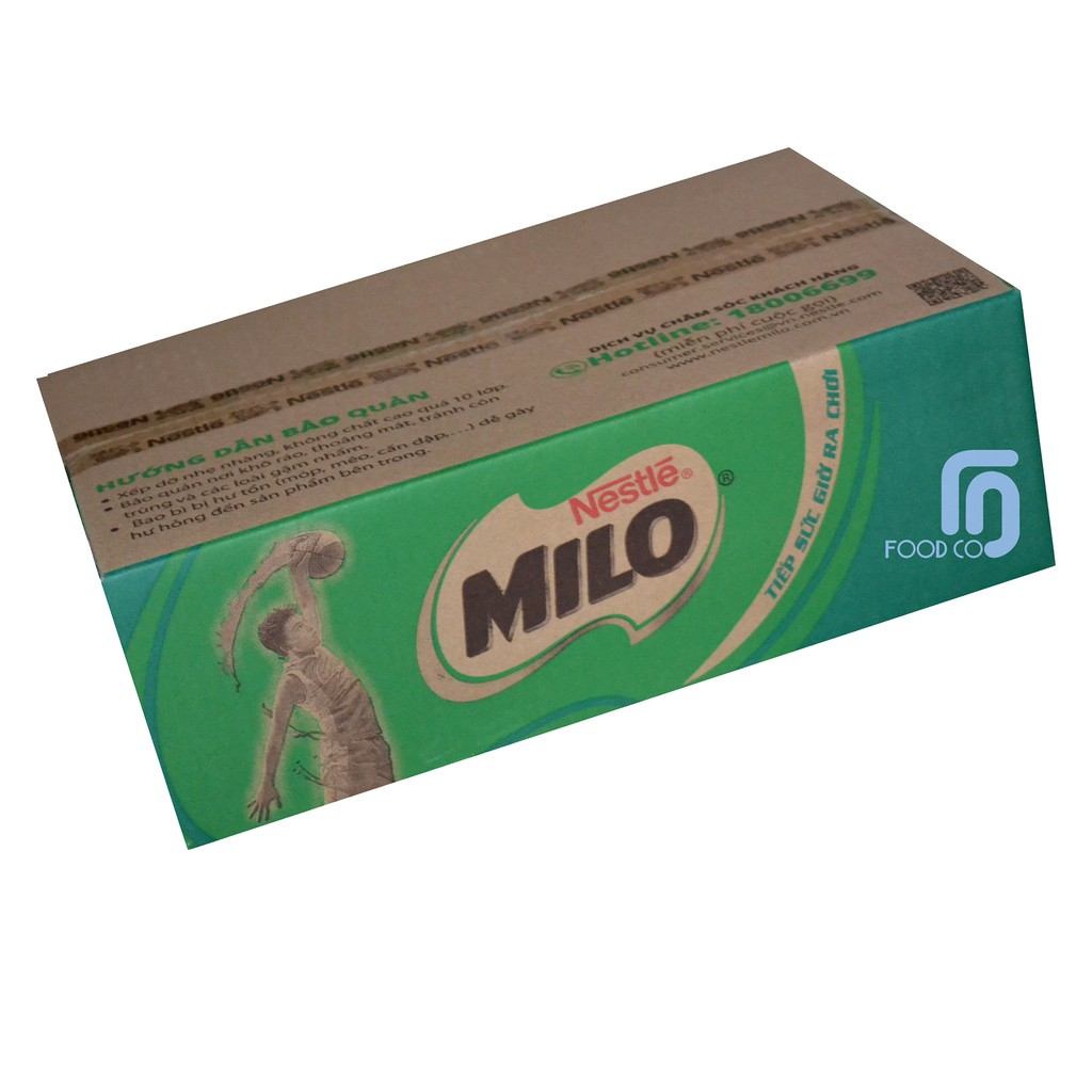 Thùng 48 Hộp Sữa Milo Lúa Mạch 180ml có đường( Date mới)