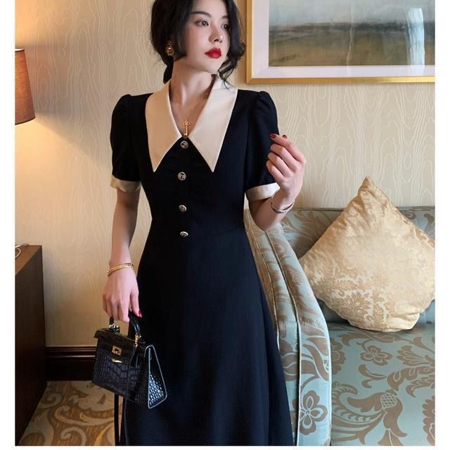 Đầm Cổ Búp Bê Phong Cách Retro Pháp Size Lớn mm200 Jin