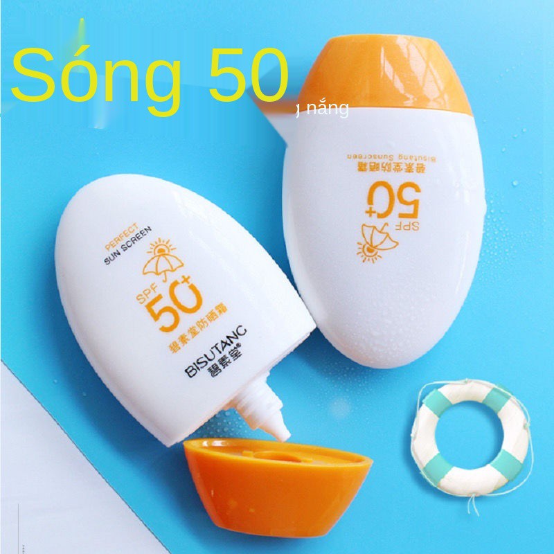 Kem chống nắng SPF50 +++ cao cấp chính hãng tia cực tím cách ly học sinh dưỡng ẩm thấm nước huấn luyện quân sự ngoà