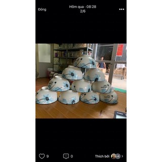 sét 10 bát sứ 3D Bát Tràng