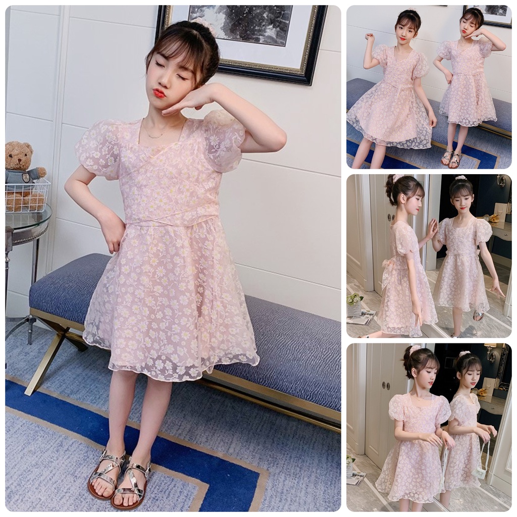 VL72 Size110-160 (15-40kg) Váy Đầm bé gái (Đầm babydoll công chúa) Thời trang trẻ Em hàng quảng châu