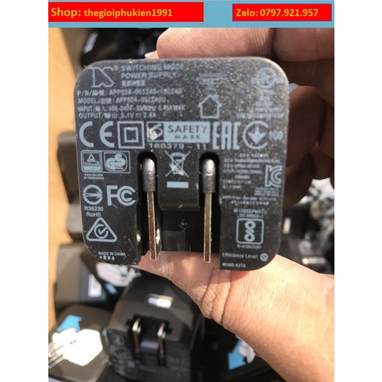 CỐC, CỦ SẠC HÀNG APD ĐẦU USB 5V-2.4A CHO ĐIỆN THOẠI, MÁY TÍNH BẢNG HÀNG XUẤT MỸ USA
