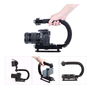 Tay cầm chống rung máy ảnh chữ C Camera Stabilizer+tặng kẹp smartphone
