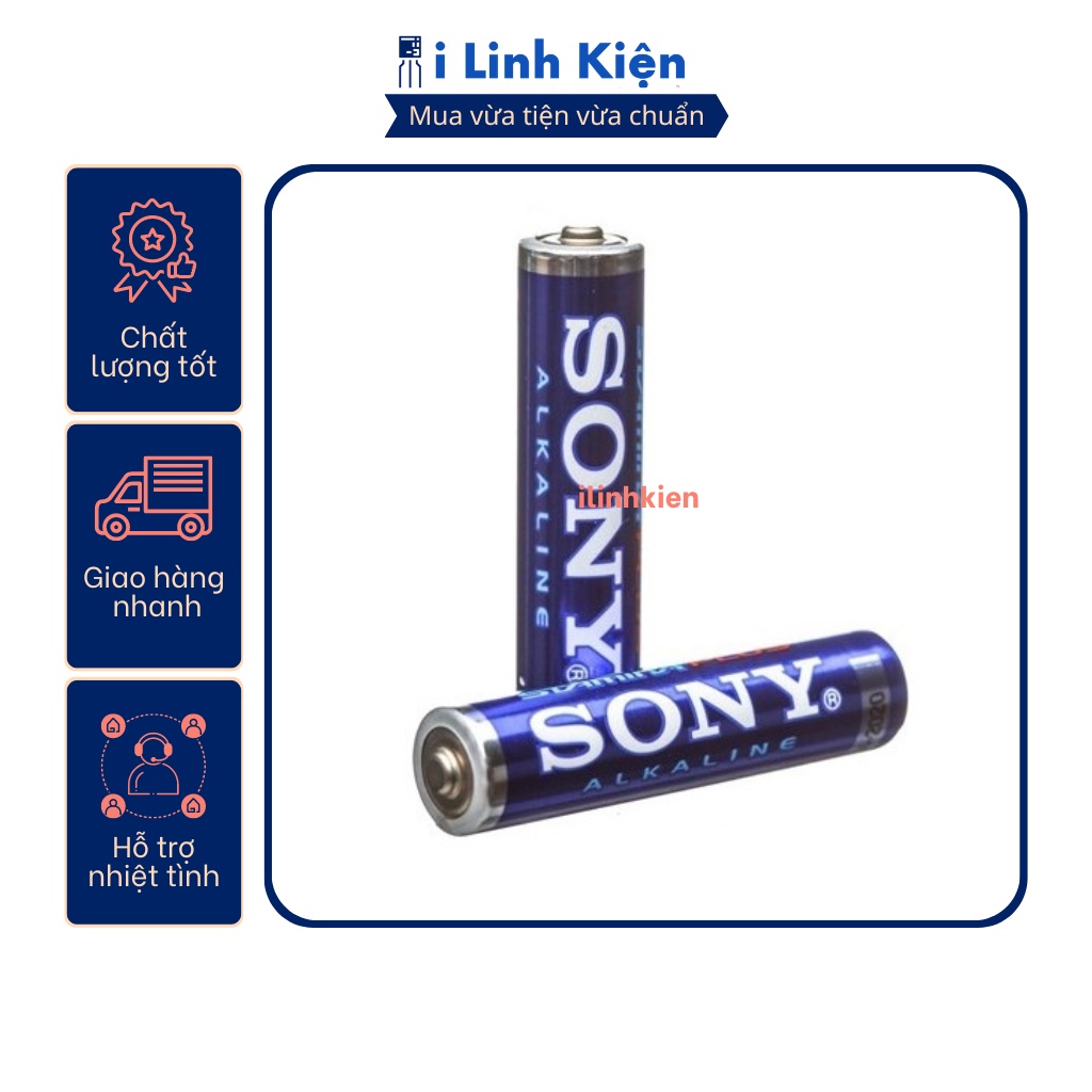 Pin Sony Alkaline AAA vỉ 2 viên chính hãng