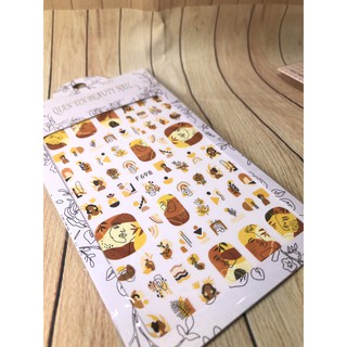 Sticker dán móng mã số 201