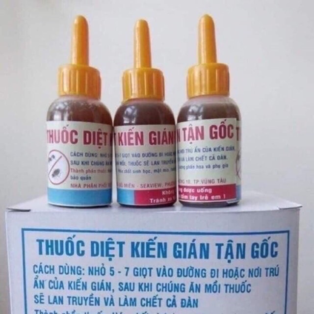 3 LỌ THUỐC DIỆT KIẾN SINH HỌC