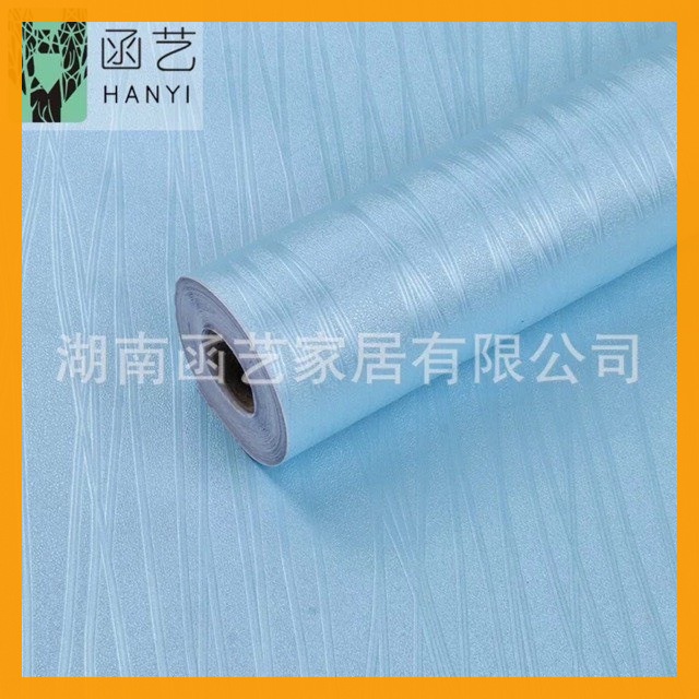 10m giấy dán tường sẵn keo hàn quốc vân sóng nổi 3D màu xanh 9911-4, (kt 10m x 45cm/ cuộn), decor trang trí cá tính