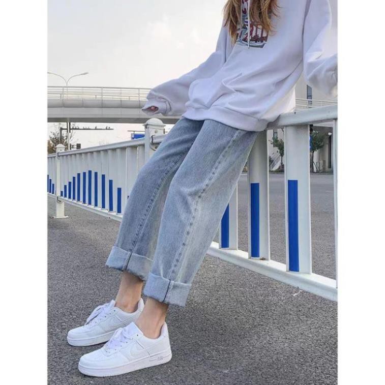 Quần Jean Nữ, Quần Baggy Nữ Dáng Suông Ống Rộng NS-01