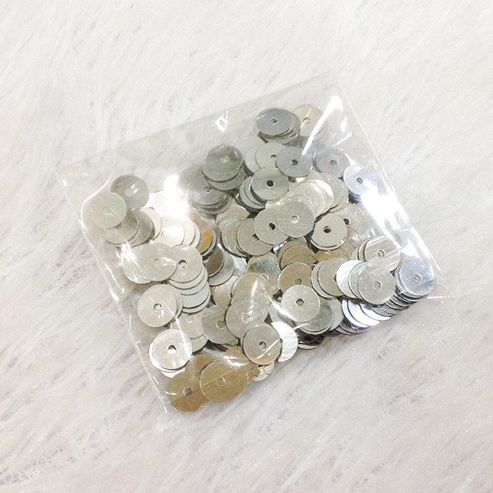 Hạt kim sa đính áo thời trang size 7mm nhiều màu