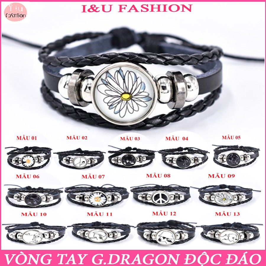 Vòng tay dạ quang phát sáng GD - G.Dragon nhiều mẫu ( Có chọn mẫu ) vô cùng cá tính và độc đáo có thể điều chỉnh VT-20