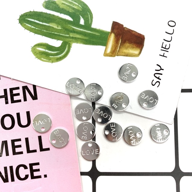 Mặt charm flame - mặt charm love 5-20 chiếc