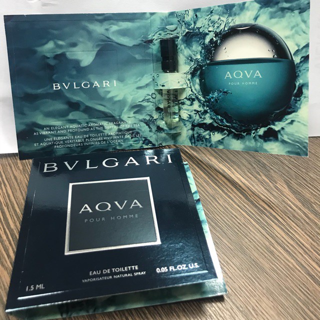 [Auth100%] Nước Hoa Vial Nam Bvlgari Aqva Pour Homme Chính Hãng