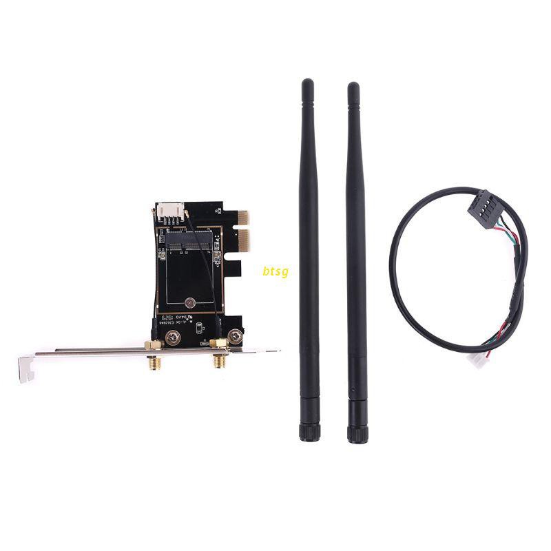 Card chuyển đổi không dây từ Pcie-1X sang Ngff-Ekey cho Laptop Pc Wifi Wlan