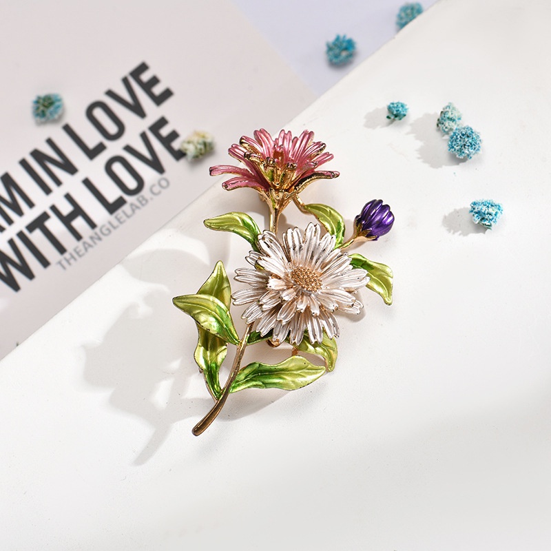 Ghim CàI ÁO HìNh Hoa HướNg Dương ĐíNh Kim Cương Giả ThờI Trang Cho Nữ