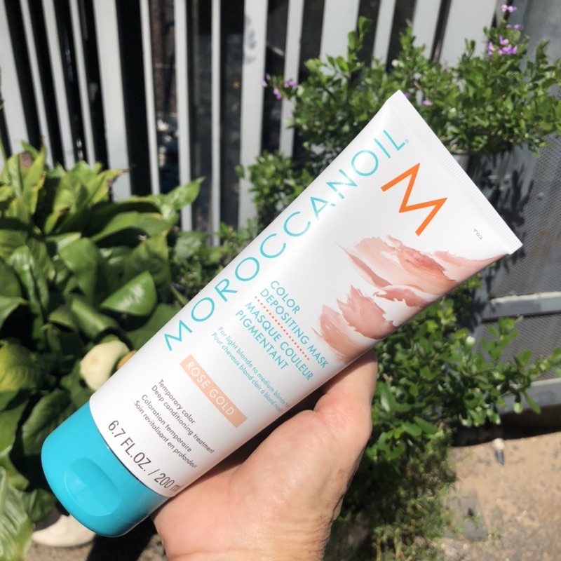 MẶT NẠ BỔ SUNG SẮC TỐ MÀU HỒNG VÀNG GOLD ROSE VÀ NHUỘM MÀU BÁN VĨNH CỮU CHO TÓC MOROCCCANOIL COLOR DEPOSITING MASK 200ml