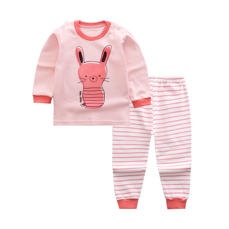 Bộ đồ pijama họa tiết hoạt hình tay dài thời trang cho bé từ 1-6 tuổi