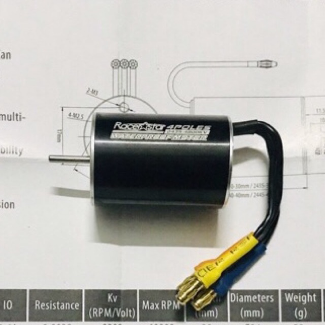 [HCM]Combo Motor 3 pha 2435 4800kv+ESC 35A wpl D12 MN D90 MN99 MN99s C14 C24 B16 B36