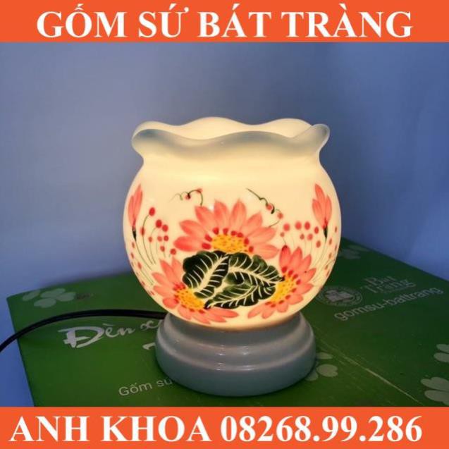 Đèn size to có kẹp đèn mới - Gốm sứ Bát Tràng Anh Khoa