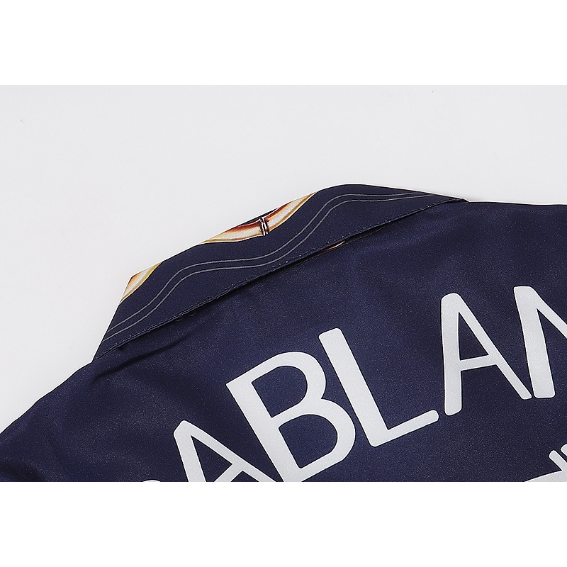 Casablanc * Áo Sơ Mi Tay Ngắn Thoải Mái In Họa Tiết Bắt Mắt Thời Trang Mùa Hè