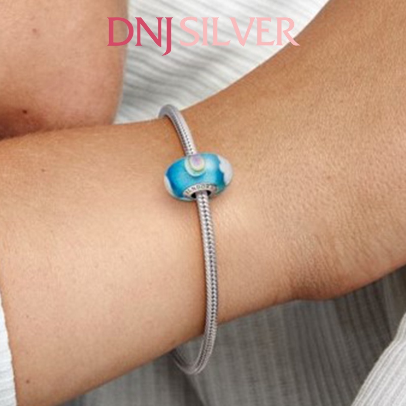 Charm bạc 925 cao cấp, hàng chuẩn bạc - Charm Glass Rainbow Murano thích hợp để mix vòng tay charm - DN184