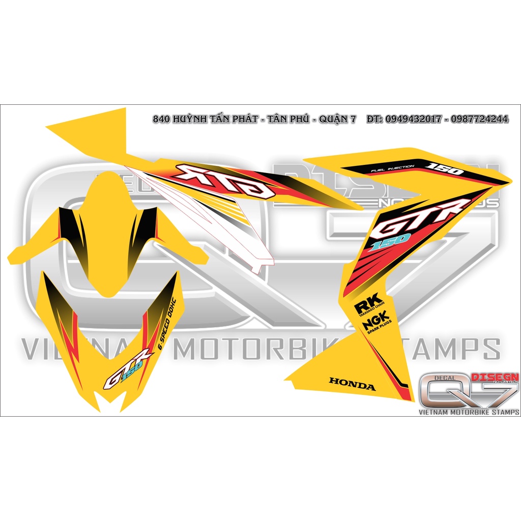 Tem Rời WINNER V1 GTR VÀNG