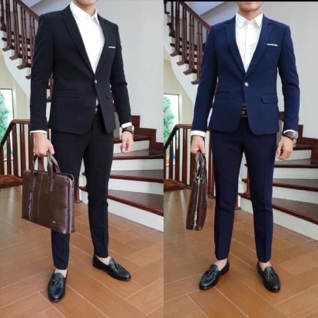 Bộ vest nam, bộ vest chú rể, vest nam công sở, bộ comle nam, áo vét nam chất vải đẹp, không nhăn, không xù, chuẩn hình