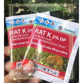 Thuốc trừ chuột Rat K 2% DP (10g)
