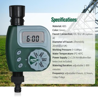 Đồng hồ hẹn giờ 1 đầu cho hệ thống tưới nước vườn