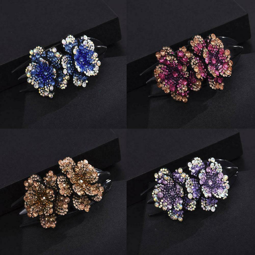 Kẹp Tóc Đính Đá Pha Lê Thời Trang W0Y5 Z5O3 K5F4 J0K8