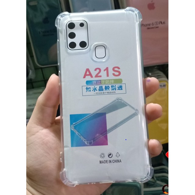 Samsung A21S - Combo 3 in 1 kính full màn hình + ốp silicon chống sốc + dán bảo vệ camera Samsung A21S