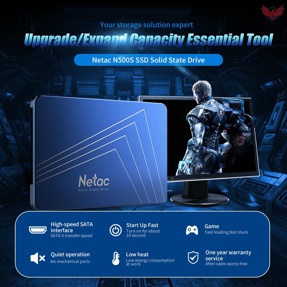 Ổ Cứng Fir Netac N500S 60g Sata6Gb / S 2.5in 3d Tlc Nand Flash Drive | BigBuy360 - bigbuy360.vn