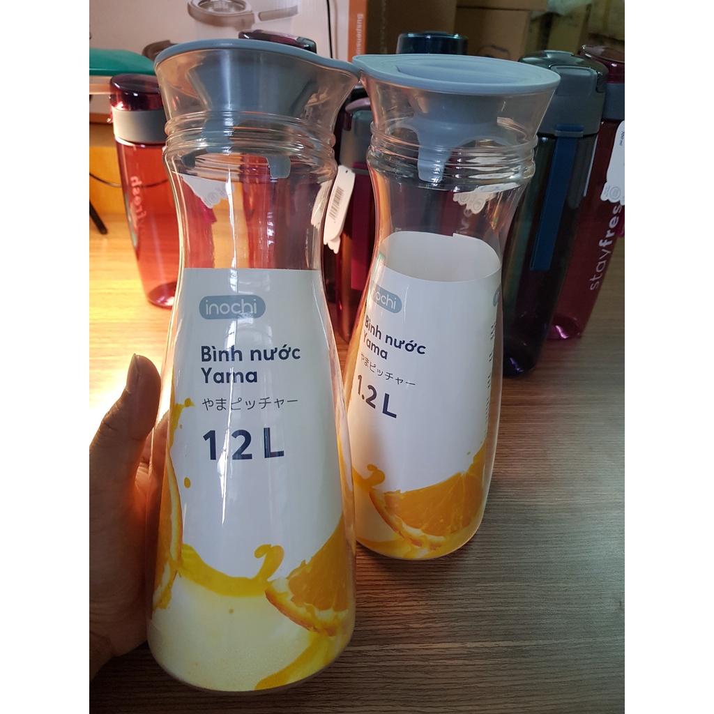 Bình nước Yama 1.2L - Bình Nước Lạnh Yama INOCHI - Nước Detox An Toàn Và Hiệu Quả